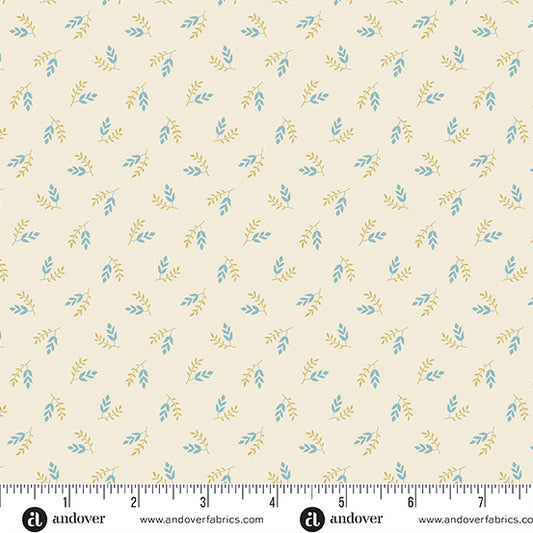 Beach House Cream Seascape A1175L by Laundry Basket Quilts for Andover Fabrics (sold in 25cm increments)