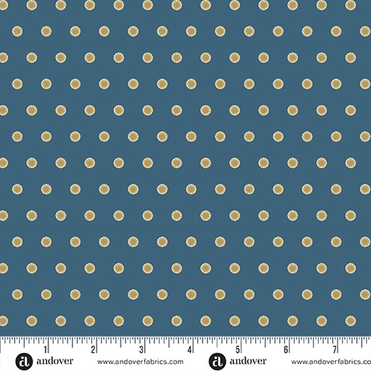 Beach House Adriatic Sand Dollar A1176B by Laundry Basket Quilts for Andover Fabrics (sold in 25cm increments)