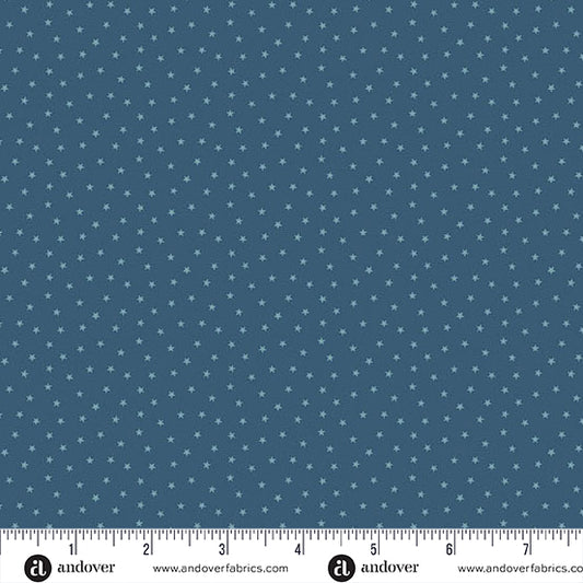 Twinkle Ocean Blue A1234B by Laundry Basket Quilt for Andover Fabrics (sold in 25cm increments)