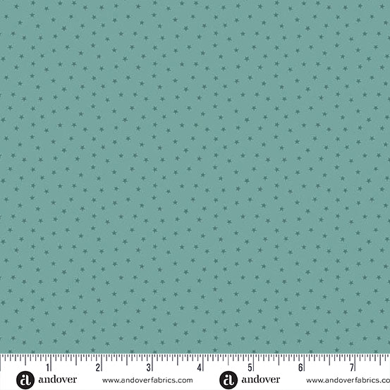 Twinkle Sea Foam A1234T2 by Laundry Basket Quilt for Andover Fabrics (sold in 25cm increments)