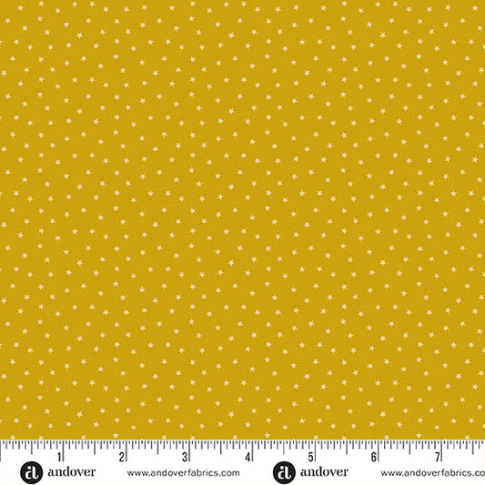 Twinkle Golden A1234Y by Laundry Basket Quilt for Andover Fabrics (sold in 25cm increments)