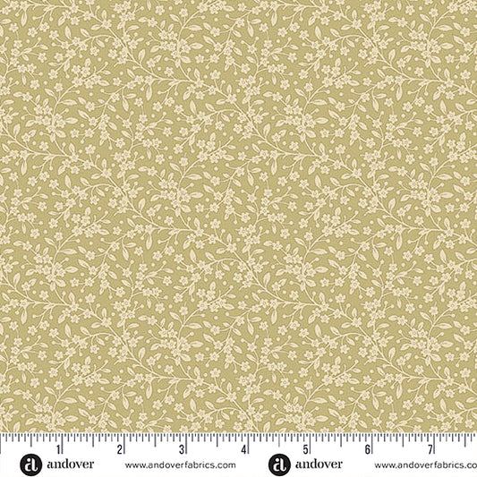 Petite Beehive Ebony Petals A1317N by Renee Nanneman for Andover Fabrics (Sold in 25cm increments)