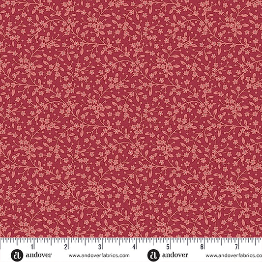 Petite Beehive Apple Petals A1317R by Renee Nanneman for Andover Fabrics (Sold in 25cm increments)