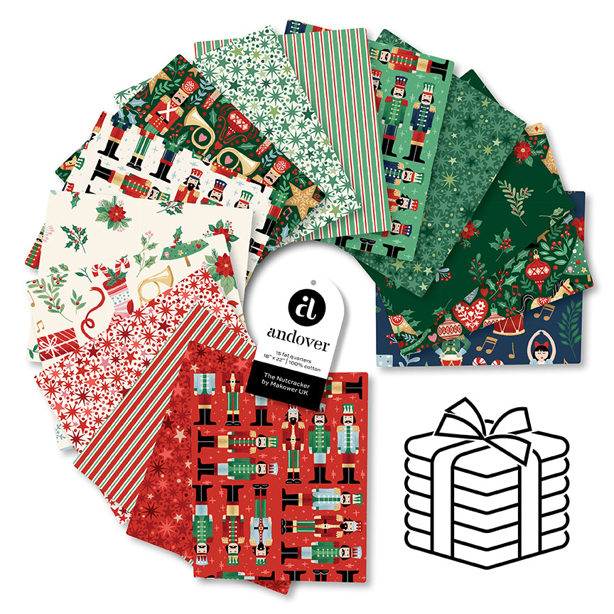 The Nutcracker Fat Eighth Bundle by Makower UK