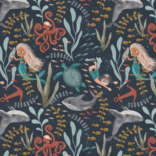 A Pirates Adventure Encounters 81290-102 by Nutex fabrics (sold in 25cm increments)