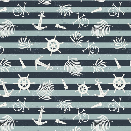 A Pirates Adventure All Aboard 81290-103 by Nutex fabrics (sold in 25cm increments)