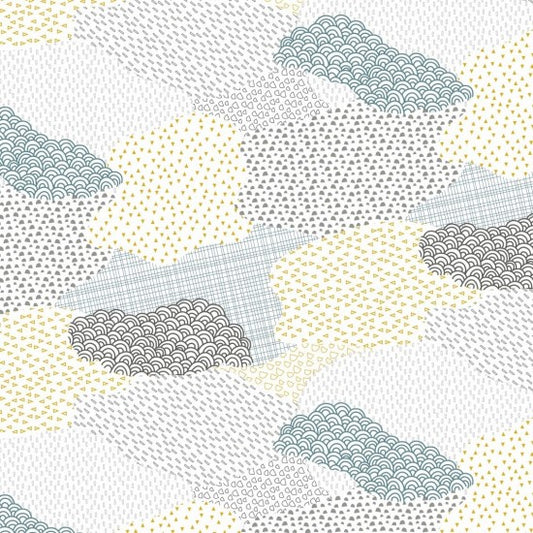 Fields of Gold Clouds 81810104 by Nutex Wholesalers (Sold in 25cm increments)