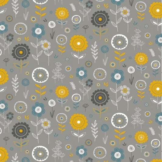 Fields of Gold Flowers 81810102 by Nutex Wholesalers (Sold in 25cm increments)