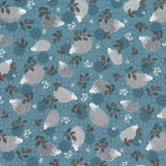 Winter Moonlight Hedgehog 81220-103 by Nutex fabrics (sold in 25cm increments)