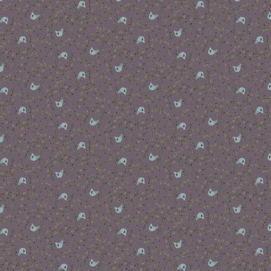 Fairy Garden Bluebird Mauve 8200109 by Lynette Anderson for Nutex fabrics (sold in 25cm increments)
