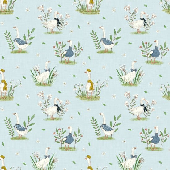 Whimsical Fields Geese 82130103 by Mel Armstrong for Nutex Fabrics (sold in 25cm increments)