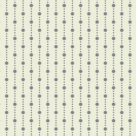 Bluebell Garden Dot Stripe Cream 8227112 by Mel Armstrong for Nutex Fabrics (sold in 25cm increments)