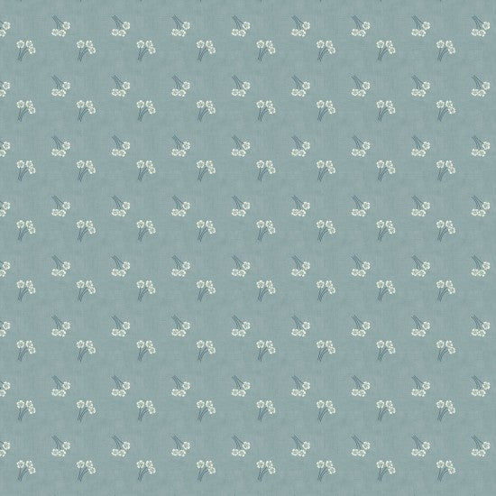 Bluebell Garden Flowers Blue 8227106 by Mel Armstrong for Nutex Fabrics (sold in 25cm increments)