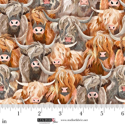HIghlander 8617-36 Gingerbread by Cat Thurmann for E Studio Fabrics (sold in 25cm increments)
