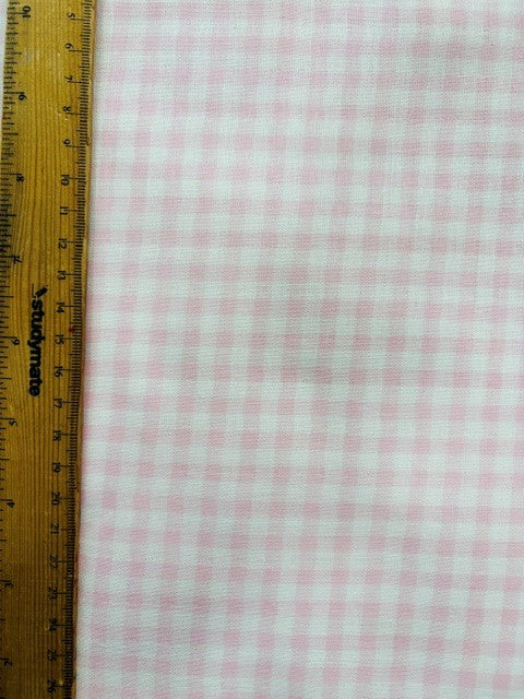 Gingham Double Gauze Pink by Sevenberry (sold in 25cm increments)