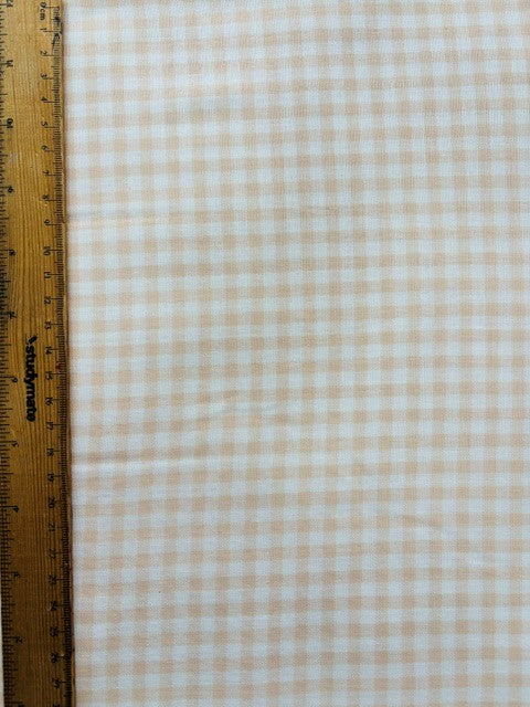 Gingham Double Gauze Orange by Sevenberry (sold in 25cm increments)