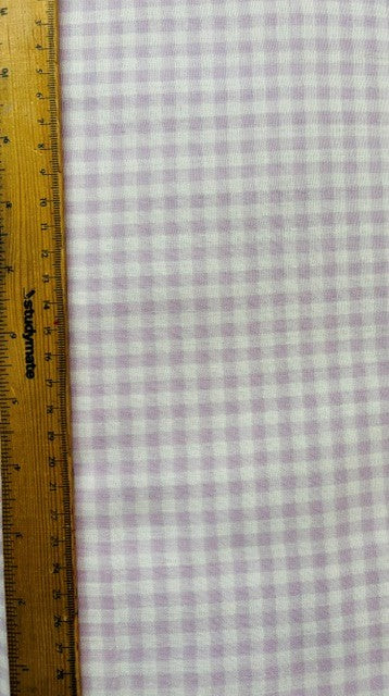 Gingham Double Gauze Lilac by Sevenberry (sold in 25cm increments)