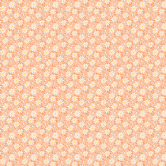 Nana Mae 7 Monotone Daisies Peach 897-33 by Henry Glass Fabrics (sold in 25cm increments)