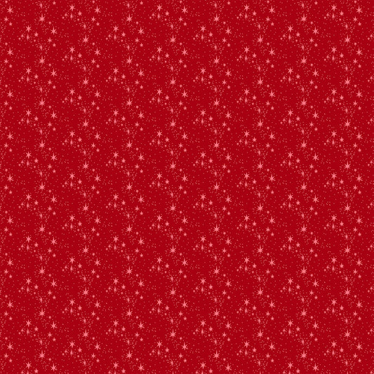 Merry Kitschmas 90672-26 Stars Red by Louise Pretzel for Figo Fabrics (sold in 25cm increments)