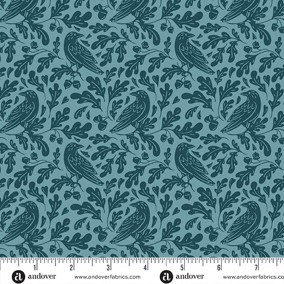 Oakleigh Autumn Dusk A10154B by Judy Jarvi for Andover Fabrics (sold in 25cm increments)