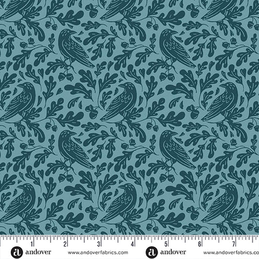 Oakleigh Autumn Dusk A10154B by Judy Jarvi for Andover Fabrics (sold in 25cm increments)
