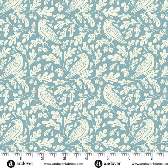 Oakleigh Autumn Cloud Blue A10154LB by Judy Jarvi for Andover Fabrics (sold in 25cm increments)
