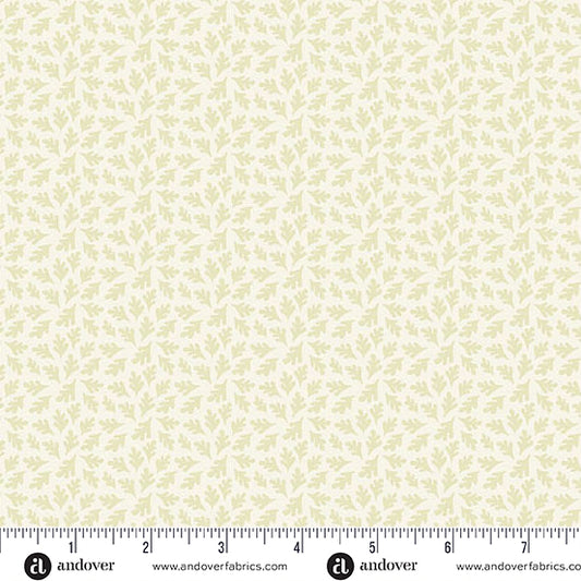 Oakleigh Oak Leaves Cream A10157L by Judy Jarvi for Andover Fabrics (sold in 25cm increments)