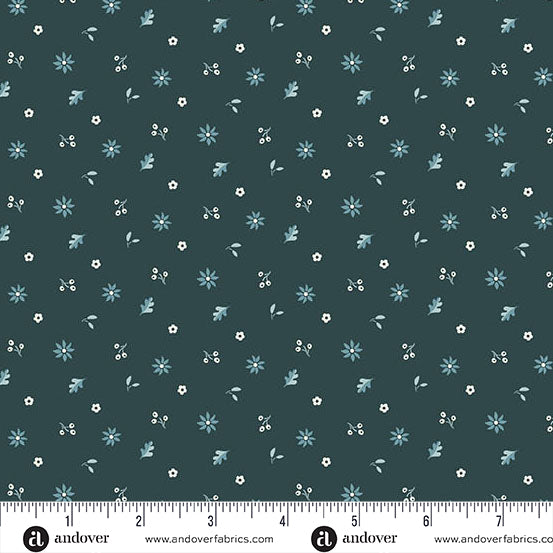 Oakleigh Windy Midnight A10160B Judy Jarvi for Andover Fabrics (sold in 25cm increments)