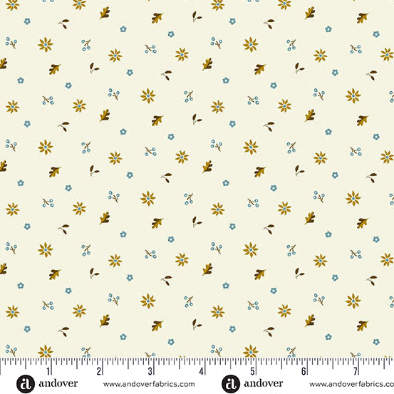 Oakleigh Windy Cream A10160LJudy Jarvi for Andover Fabrics (sold in 25cm increments)