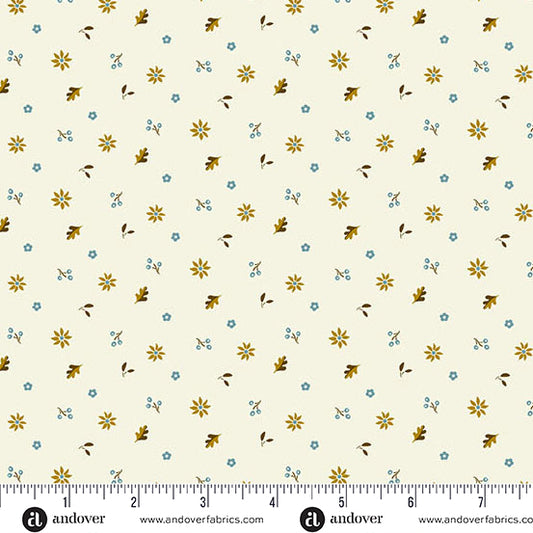 Oakleigh Windy Cream A10160LJudy Jarvi for Andover Fabrics (sold in 25cm increments)