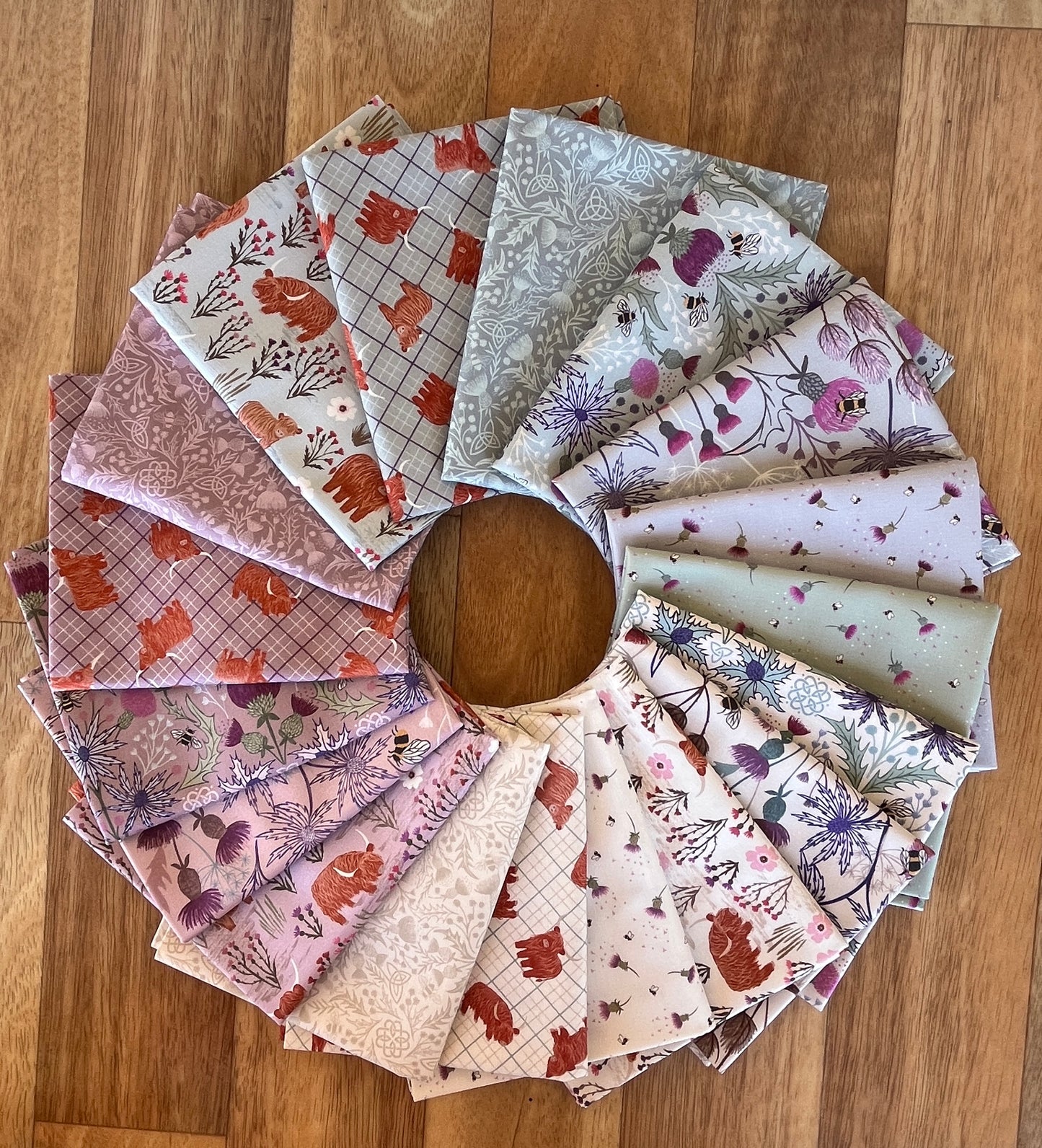 A Celtic Summer Fat Eighth Bundle by Lewis and Irene