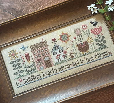 A Gardens Beauty Cross Stitch Pattern Heart in Hand