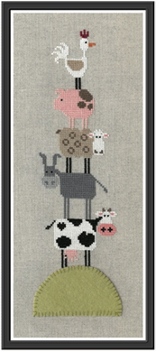 A La Ferme Cross Stitch Pattern by Jardin Prive