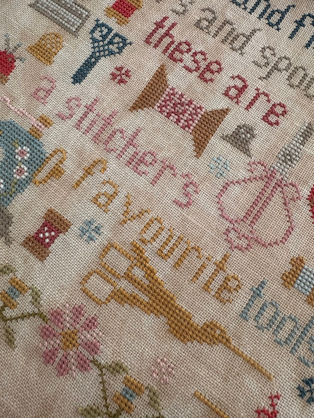 A Stitchers Tools Cross Stitch Pattern Pansy Patch Quilts and Stitchery