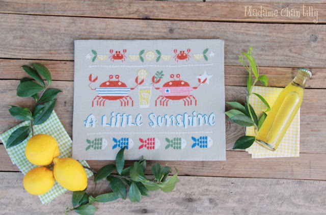 A Little Sunshine Cross Stitch Pattern by Madame Chantilly