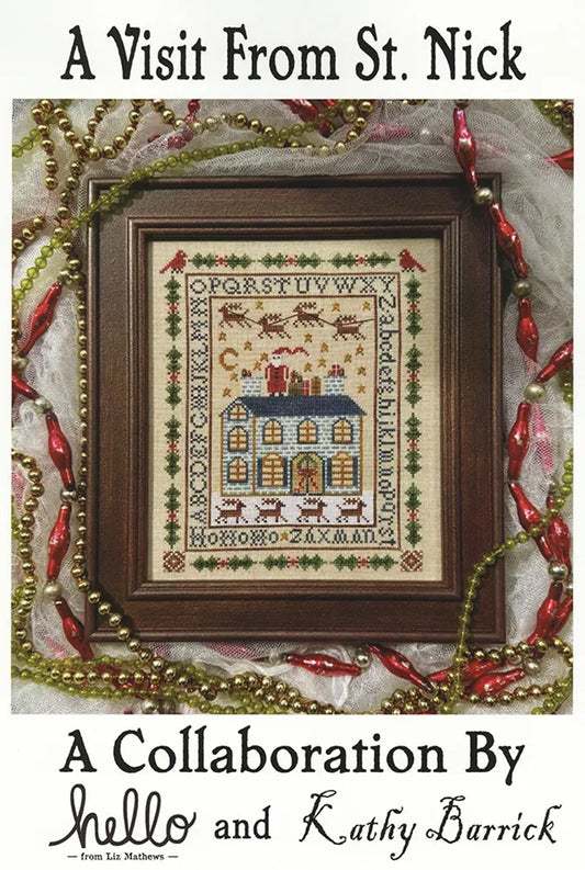 A Visit from St. Nick Cross Stitch Pattern by Kathy Barrick & Liz Mathews