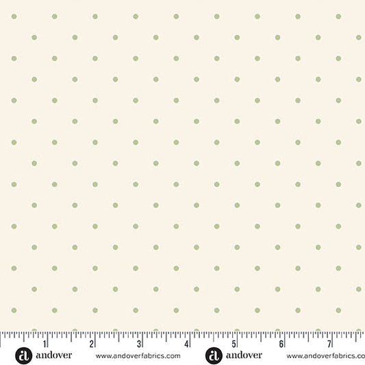 Snow Flurry Dotty Gold A10305LG by Laundry Basket Quilts for Andover Fabrics (sold in 25cm increments)