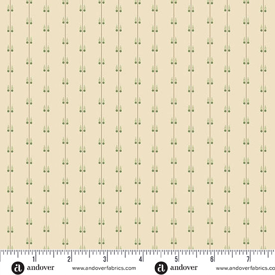 Snow Flurry Snow Cone Evergreen A10307G by Laundry Basket Quilts for Andover Fabrics (sold in 25cm increments)