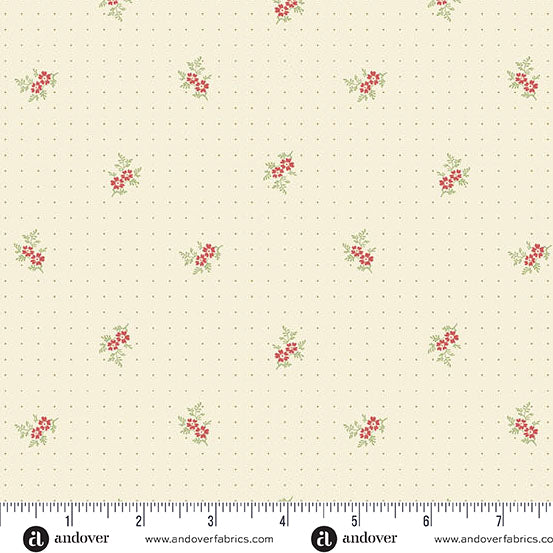 Snow Flurry Sweet Treat A10309L by Laundry Basket Quilts for Andover Fabrics (sold in 25cm increments)