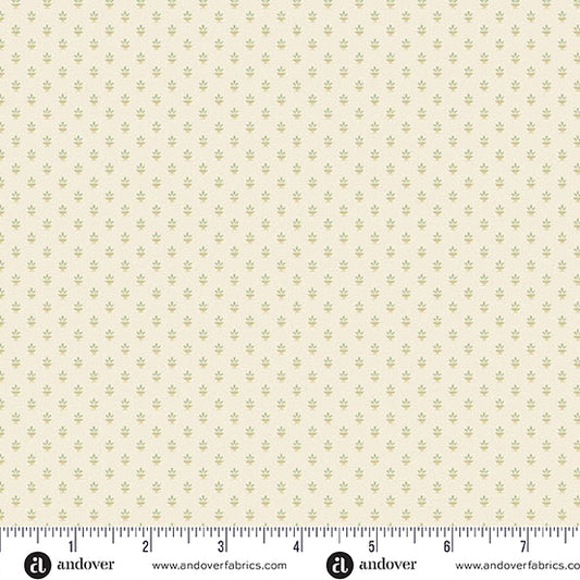Snow Flurry Candlelight Sage A10312LG by Laundry Basket Quilts for Andover Fabrics (sold in 25cm increments)