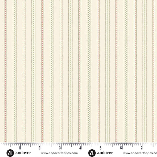 Snow Flurry Apres Ski Cream A10317L by Laundry Basket Quilts for Andover Fabrics (sold in 25cm increments)