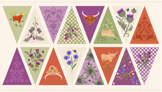 Highlands Bunting Panel A879 by Lewis and Irene