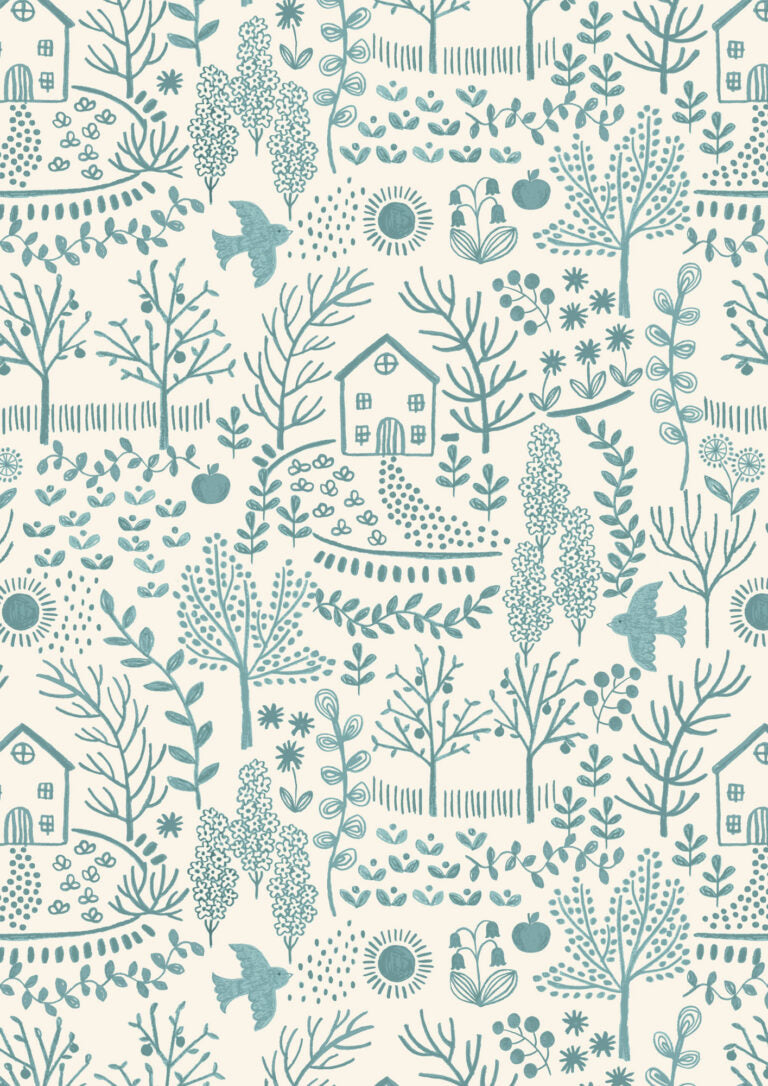 Cosy Home Home and Garden Cream A940A by Lewis and Irene (sold in 25cm increments)