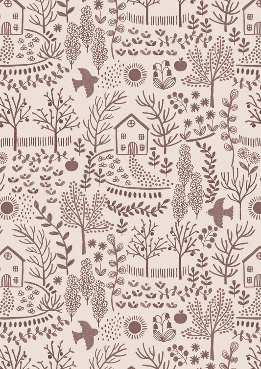 Cosy Home Home and Garden Autumn Mist A940C by Lewis and Irene (sold in 25cm increments)