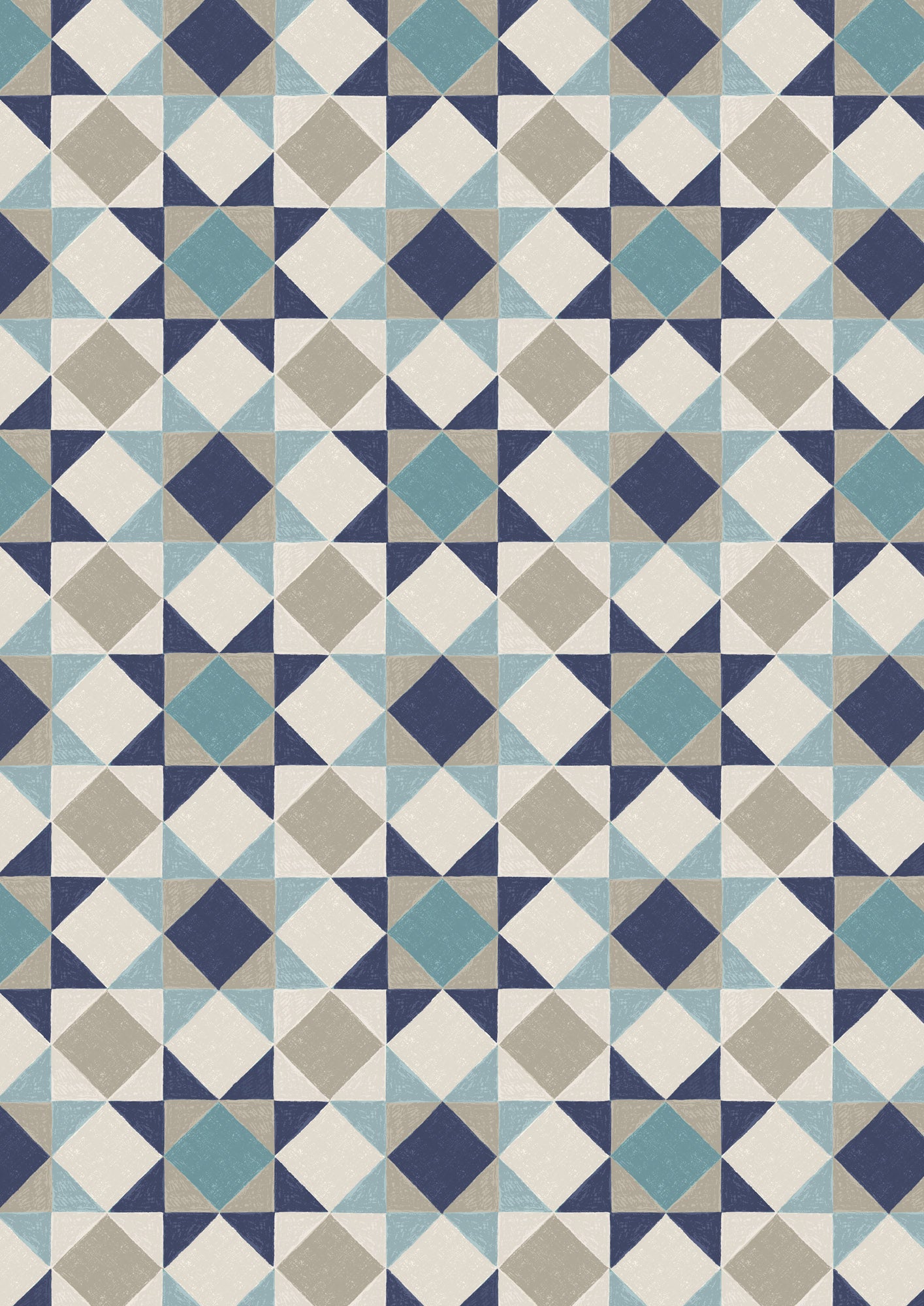 Cosy Home Sketchy Stars Blues A944A by Lewis and Irene (sold in 25cm increments)