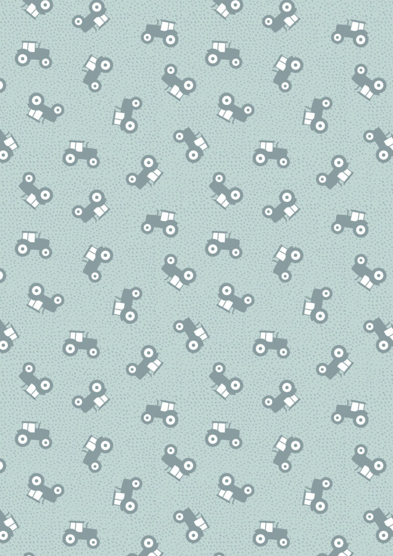 Country Croft Duckegg Tractors A956B by Lewis and Irene (sold in 25cm increments)