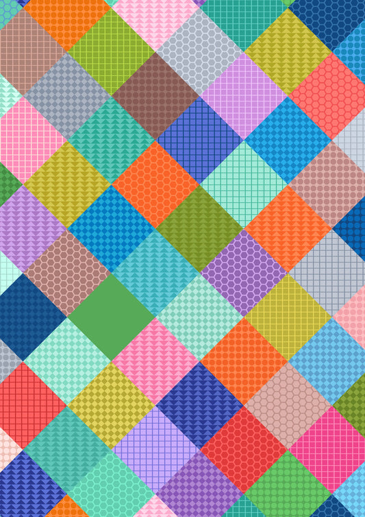 Animal Alphabet Patchwork Multi A974A by Lewis and Irene (sold in 25cm increments)