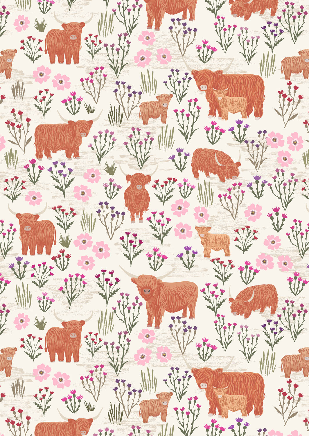 A Celtic Summer Meadow Highland on Cream A987A by Lewis and Irene (sold in 25cm  increments)