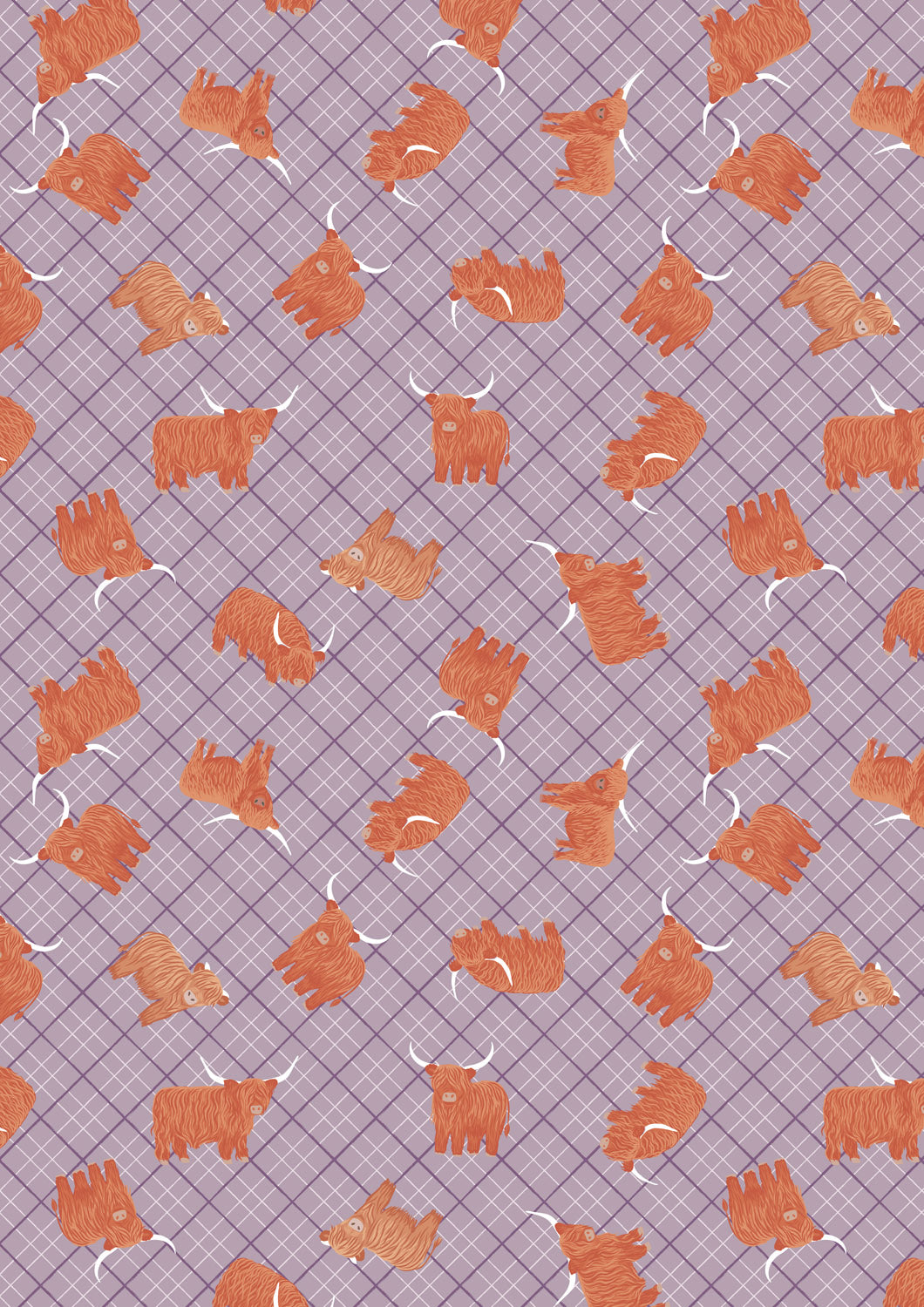 A Celtic Summer Highlands Check Heather A992C by Lewis and Irene (sold in 25cm increments)