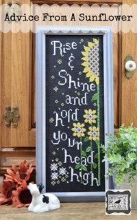 Advice from a Sunflower cross-stitch pattern by Annie Beez Folk Art